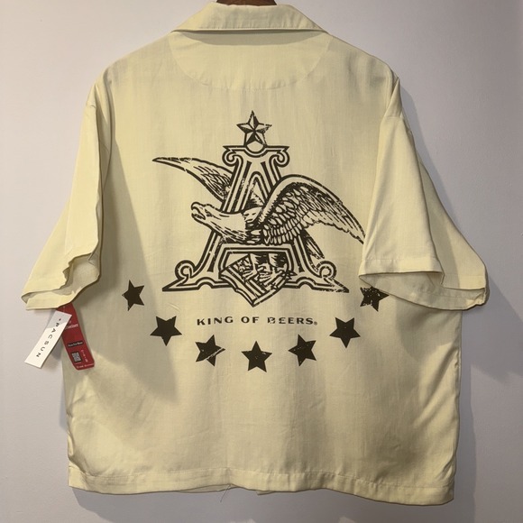 Cropped Budweiser Square By Pacsun M NWT - Picture 10 of 10